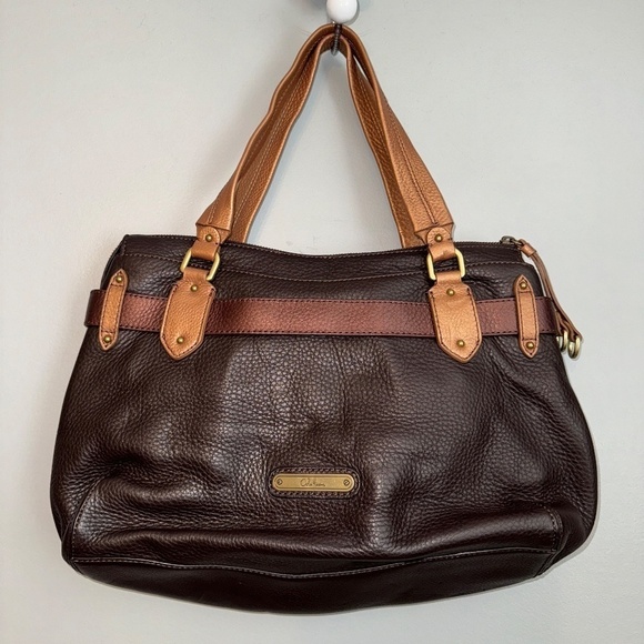 EUC Cole Haan Pebble Leather Hobo Purse Bag Brown Copper - Picture 8 of 11